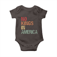 Retro No Kings in America Baby Onesie