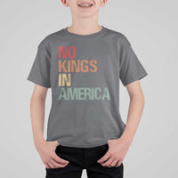 Retro No Kings in America T Shirt For Kid