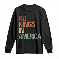 Retro No Kings in America Long Sleeve Shirt