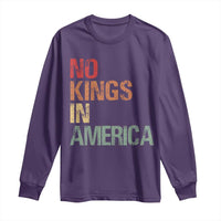 Retro No Kings in America Long Sleeve Shirt