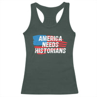 America Needs Historians Racerback Tank Top