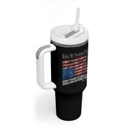 American Flag Upside Down Thomas Jefferson Tumbler With Handle When Tyranny Becomes Law Rebellion Becomes Duty