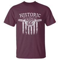 Historic Route 66 Highway T Shirt Main Street Of America