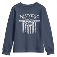 Historic Route 66 Highway Youth Sweatshirt Main Street Of America