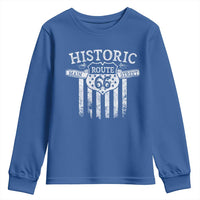 Historic Route 66 Highway Youth Sweatshirt Main Street Of America