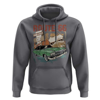 Historic Route 66 Highway Hoodie Main Street Of America Vintage Car