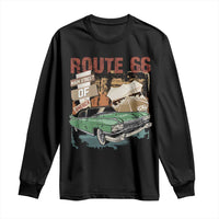 Historic Route 66 Highway Long Sleeve Shirt Main Street Of America Vintage Car