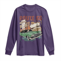 Historic Route 66 Highway Long Sleeve Shirt Main Street Of America Vintage Car