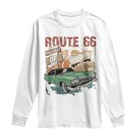 Historic Route 66 Highway Long Sleeve Shirt Main Street Of America Vintage Car