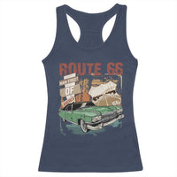 Historic Route 66 Highway Racerback Tank Top Main Street Of America Vintage Car