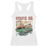 Historic Route 66 Highway Racerback Tank Top Main Street Of America Vintage Car