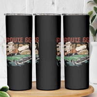 Historic Route 66 Highway Skinny Tumbler Main Street Of America Vintage Car