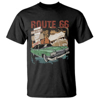 Historic Route 66 Highway T Shirt Main Street Of America Vintage Car
