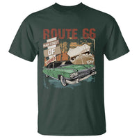 Historic Route 66 Highway T Shirt Main Street Of America Vintage Car