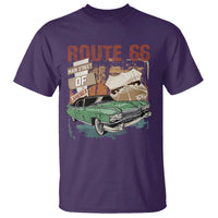 Historic Route 66 Highway T Shirt Main Street Of America Vintage Car