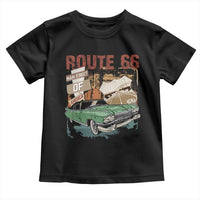 Historic Route 66 Highway Toddler T Shirt Main Street Of America Vintage Car