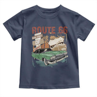 Historic Route 66 Highway Toddler T Shirt Main Street Of America Vintage Car