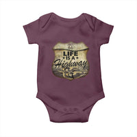 Life Is A Highway Road Trip Baby Onesie