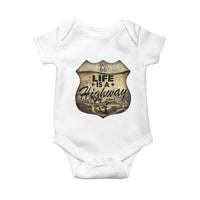 Life Is A Highway Road Trip Baby Onesie