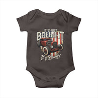Vintage Hotrod Hot Rodder Baby Onesie It's Not Bought Its Built