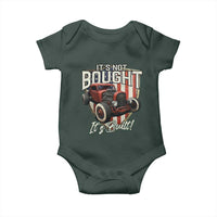 Vintage Hotrod Hot Rodder Baby Onesie It's Not Bought Its Built