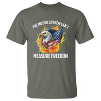 The Metric System Can't Measure Freedom T Shirt Eagle USA Flag - Wonder Print Shop