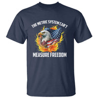 The Metric System Can't Measure Freedom T Shirt Eagle USA Flag - Wonder Print Shop