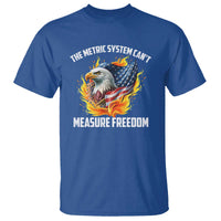 The Metric System Can't Measure Freedom T Shirt Eagle USA Flag - Wonder Print Shop