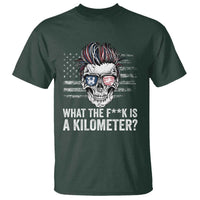 WTF Is A Kilometer T Shirt Funny Skull American Joke Patriotic - Wonder Print Shop