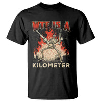 WTF Is A Kilometer T Shirt Funny Skeleton American Joke Patriotic - Wonder Print Shop