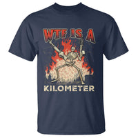 WTF Is A Kilometer T Shirt Funny Skeleton American Joke Patriotic - Wonder Print Shop