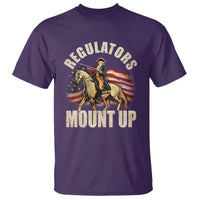 Funny George Washington T Shirt Regulators Mount Up Riding Horse 4th Of July - Wonder Print Shop