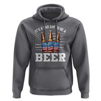 Funny American Drinking Hoodie It's A Bad Day To Be A Beer 4th Of July - Wonder Print Shop