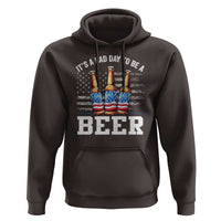 Funny American Drinking Hoodie It's A Bad Day To Be A Beer 4th Of July - Wonder Print Shop