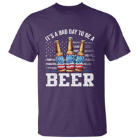 Funny American Drinking T Shirt It's A Bad Day To Be A Beer 4th Of July - Wonder Print Shop