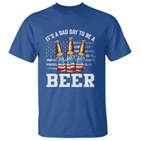 Funny American Drinking T Shirt It's A Bad Day To Be A Beer 4th Of July - Wonder Print Shop
