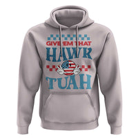 Give 'Em That Hawk Tuah Groovy Hoodie - Wonder Print Shop