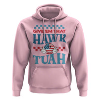 Give 'Em That Hawk Tuah Groovy Hoodie - Wonder Print Shop