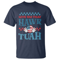 Give 'Em That Hawk Tuah Groovy T Shirt - Wonder Print Shop
