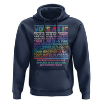 Vote As If Your Skin Is Not White Human's Rights LGBT Support Hoodie - Wonder Print Shop