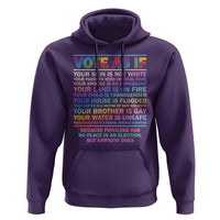 Vote As If Your Skin Is Not White Human's Rights LGBT Support Hoodie - Wonder Print Shop