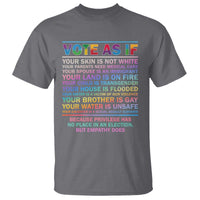 Vote As If Your Skin Is Not White Human's Rights LGBT Support T Shirt - Wonder Print Shop