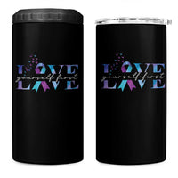 Love Yourself First Suicide Prevention 4 in 1 Can Cooler Tumbler