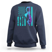 Suicide Prevention Sweatshirt Choose Life American Flag - Wonder Print Shop