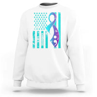 Suicide Prevention Sweatshirt Choose Life American Flag - Wonder Print Shop