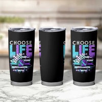 Suicide Prevention Tumbler Cup Choose Life Sunflower American