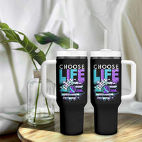 Suicide Prevention Tumbler With Handle Choose Life Sunflower American