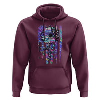 Suicide Prevention Hoodie Be Here Tomorrow Semicolon Sunflower American Flag - Wonder Print Shop