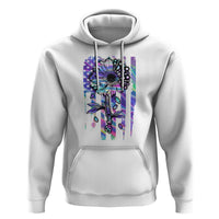 Suicide Prevention Hoodie Be Here Tomorrow Semicolon Sunflower American Flag - Wonder Print Shop
