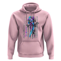 Suicide Prevention Hoodie Warrior Rose American Flag - Wonder Print Shop